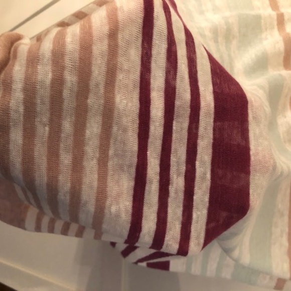 Vince Women's Linen Stripe Tapered Bottom Tank-Sz M-Like new! - Picture 2 of 7